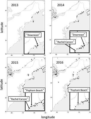 Automated VHF Radiotelemetry Revealed Site-Specific Differences in Fall Migration Strategies of Semipalmated Sandpipers on Stopover in the Gulf of Maine